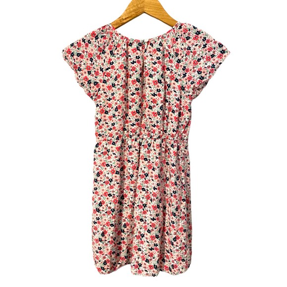 GAP Floral short sleeve dress elastic waist medium - Picture 2 of 4